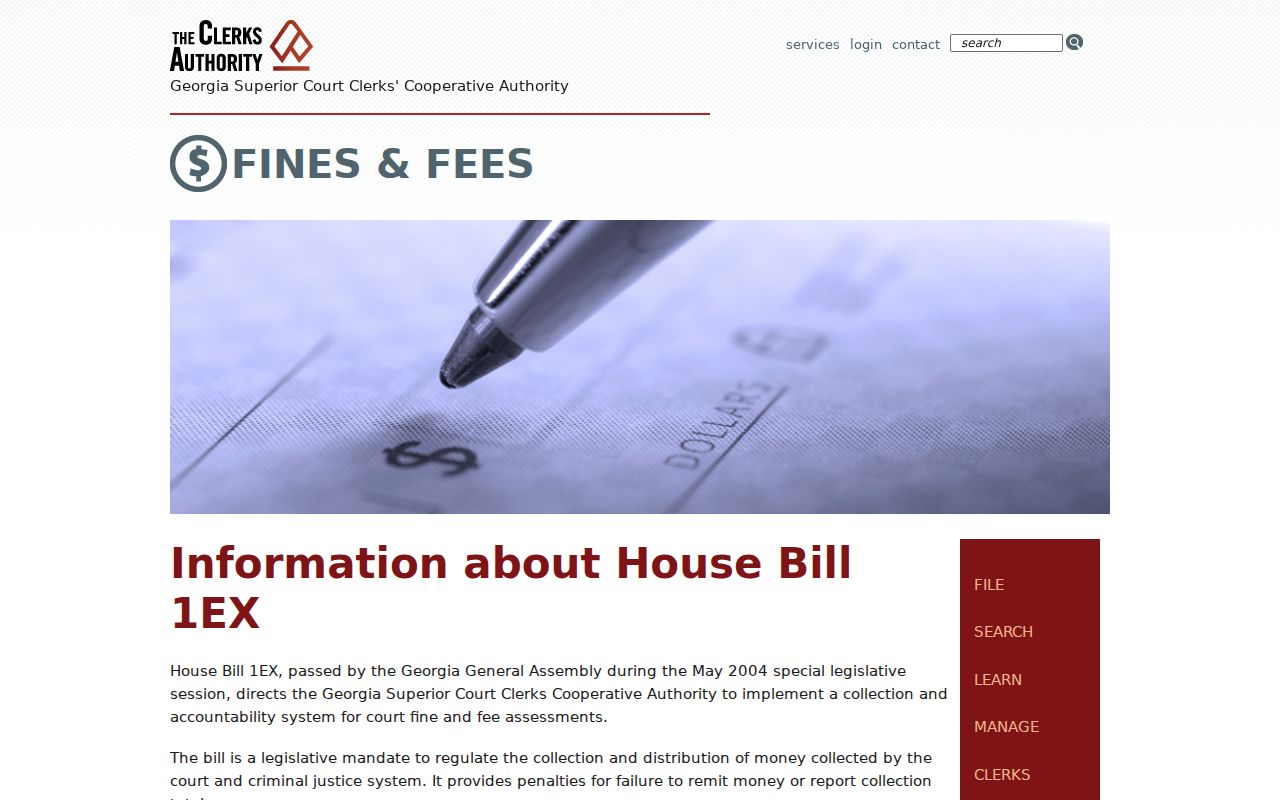 Turner County court records CourtTRAX fees source