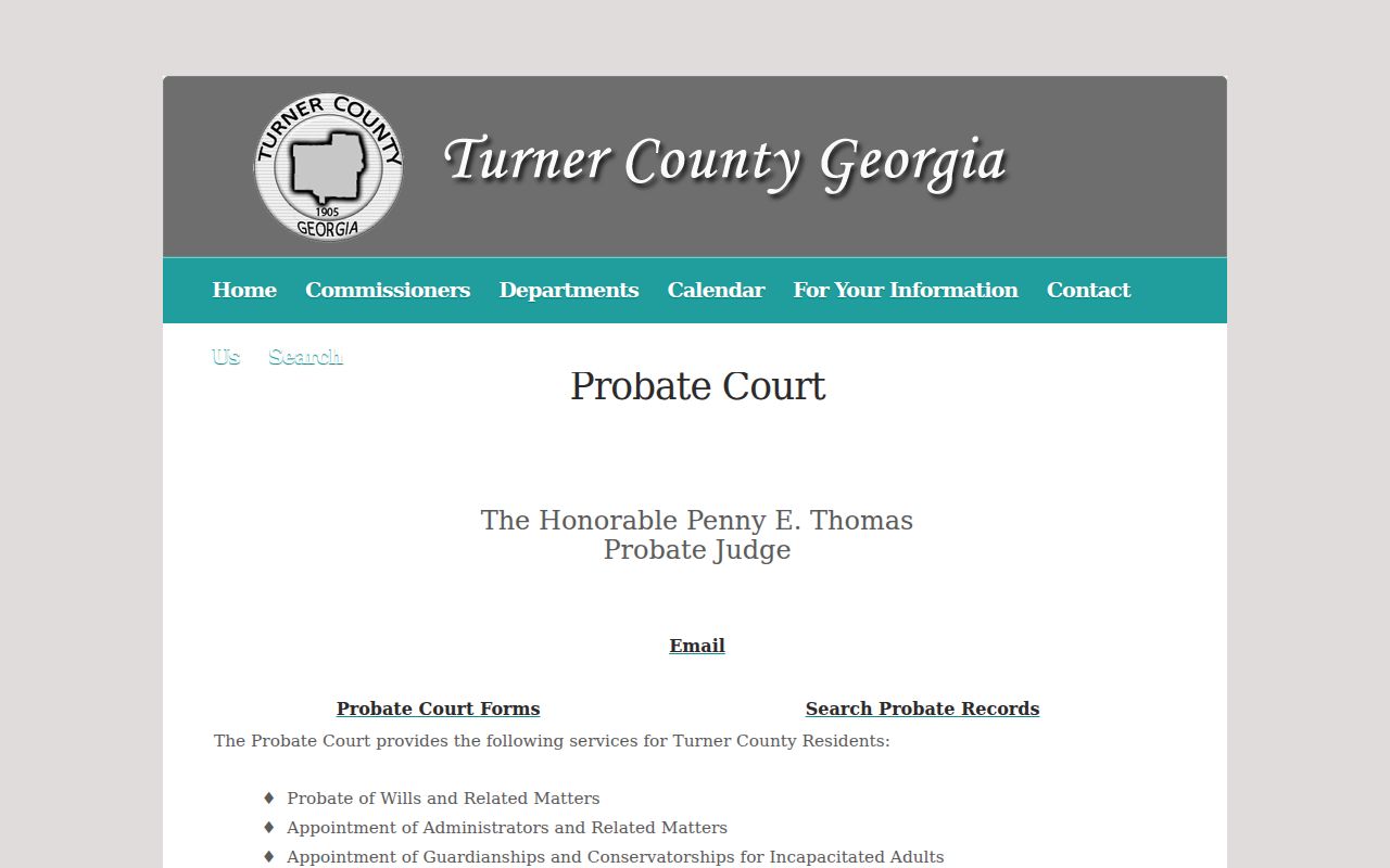 Rebecca court docket comparison with separate Turner Probate Court