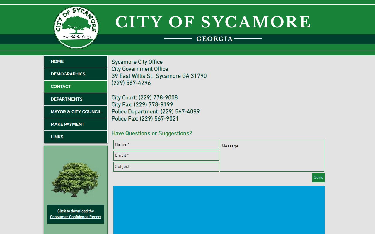 Sycamore court docket official City Court contact